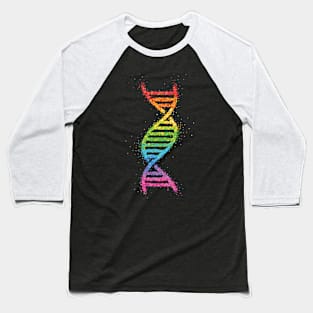 LGBTQ Community Rainbow Gay Pride DNA Strang Baseball T-Shirt
